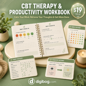 CBT Therapy & Productivity Workbook