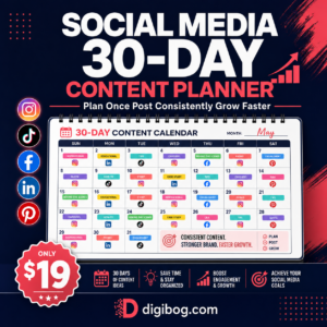 social media 30-day content planner pdf