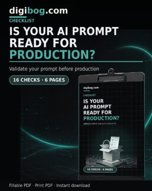 AI Prompt Engineering Checklist cover — structured output checks