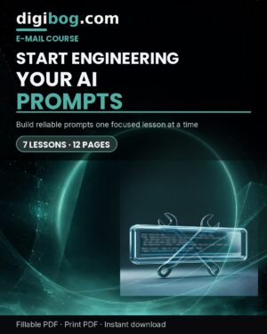 AI Prompt Engineering Mini-Course cover - seven lessons