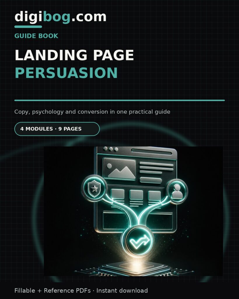 Landing Page Persuasion Guide, copy psychology and conversion in one practical guide