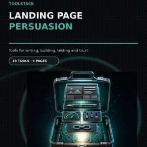Landing Page Persuasion Toolstack cover - 19 landing page tools
