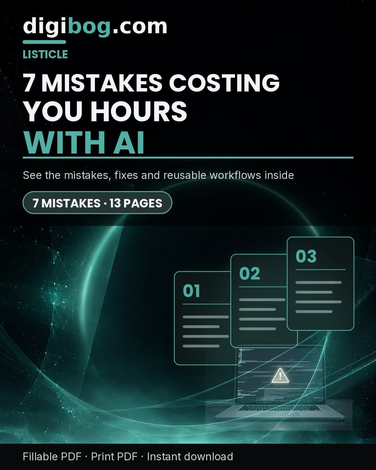 AI Prompt Engineering — 7 Mistakes Listicle — what is inside the download