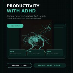 Productivity with ADHD Book cover — executive function