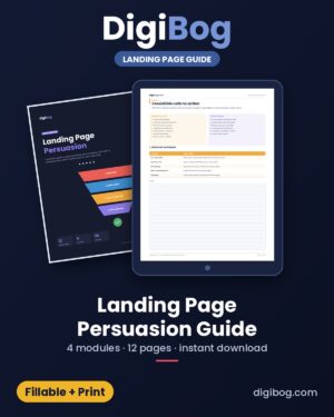 Landing Page Persuasion Guide fillable PDF cover
