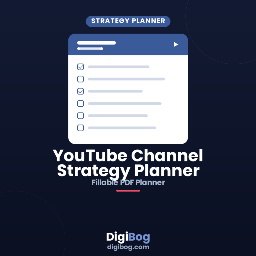 Grow a YouTube channel with the YouTube Channel Strategy Planner
